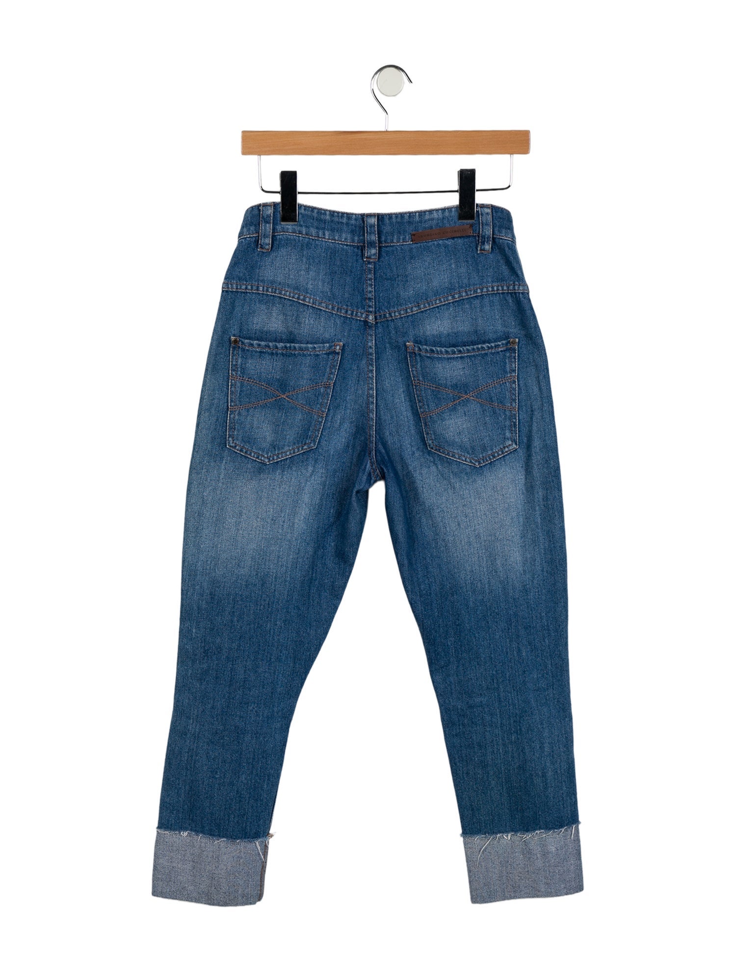 Brunello Cucinelli Mid-Rise Straight Leg Jeans