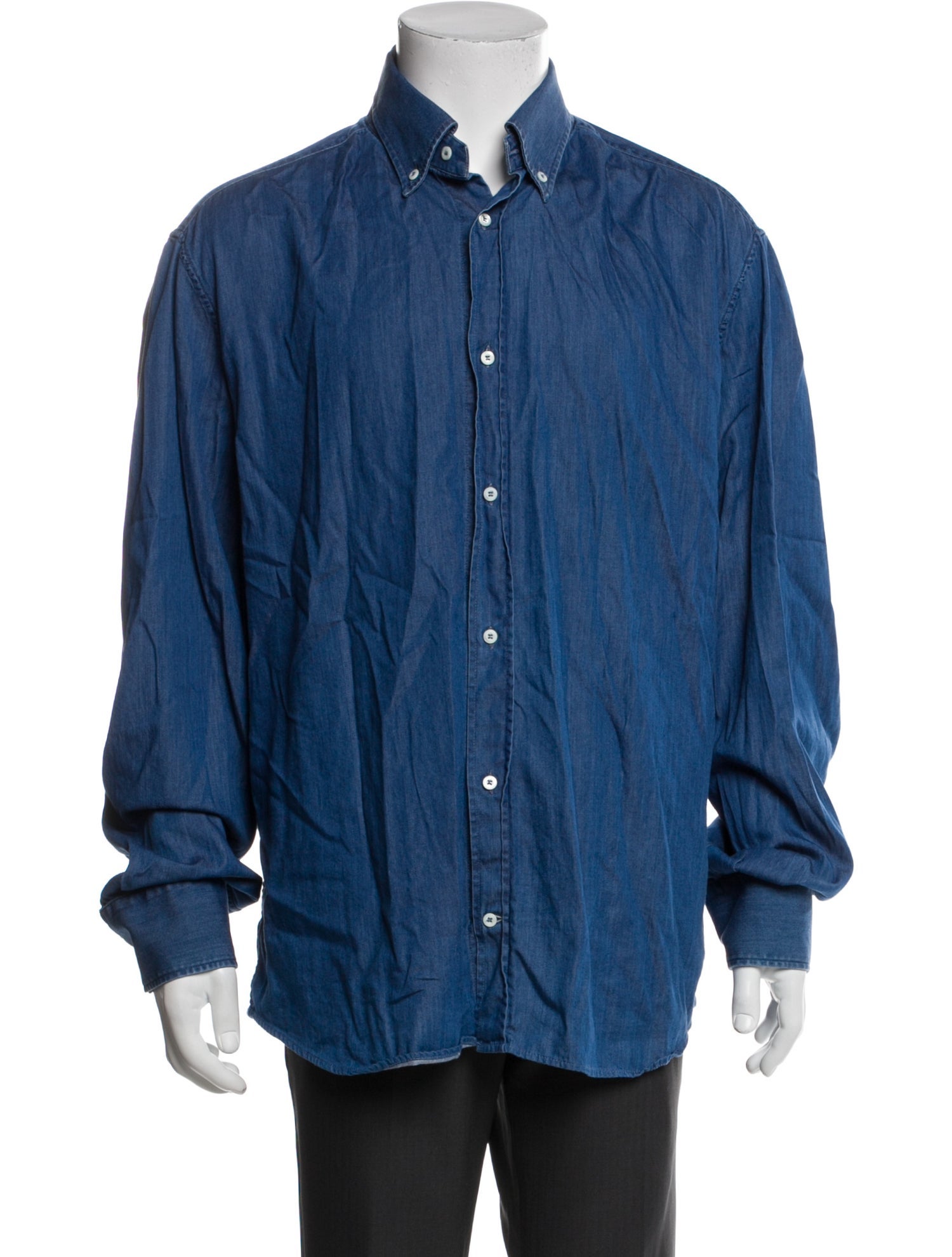 Brunello Cucinelli Long Sleeve Denim Shirt