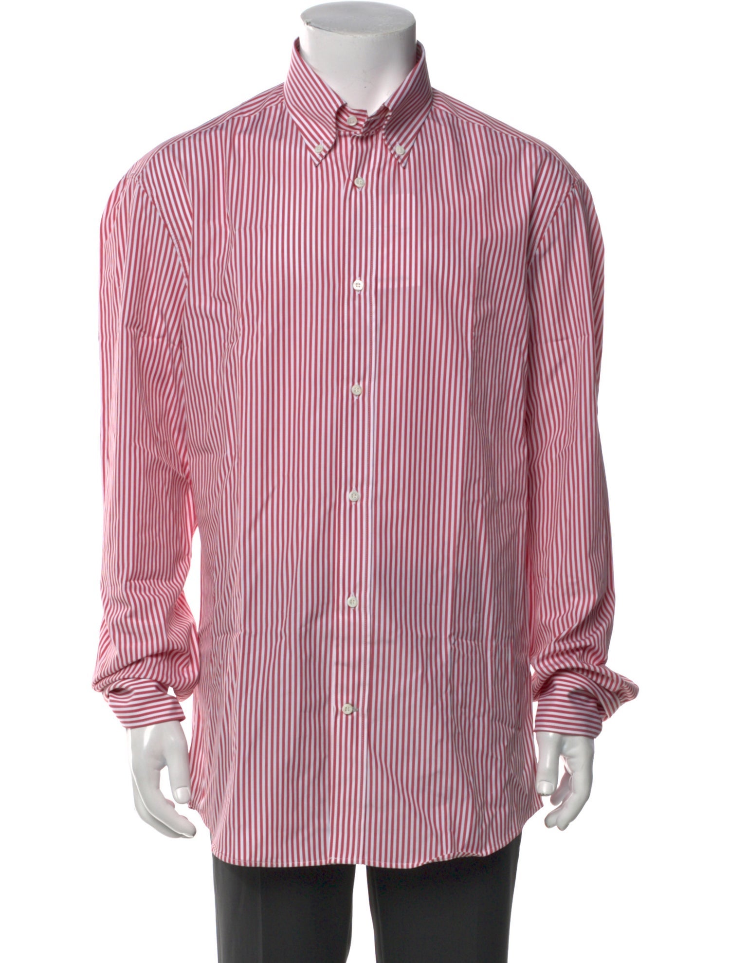 Brunello Cucinelli Striped Long Sleeve Dress Shirt w/ Tags