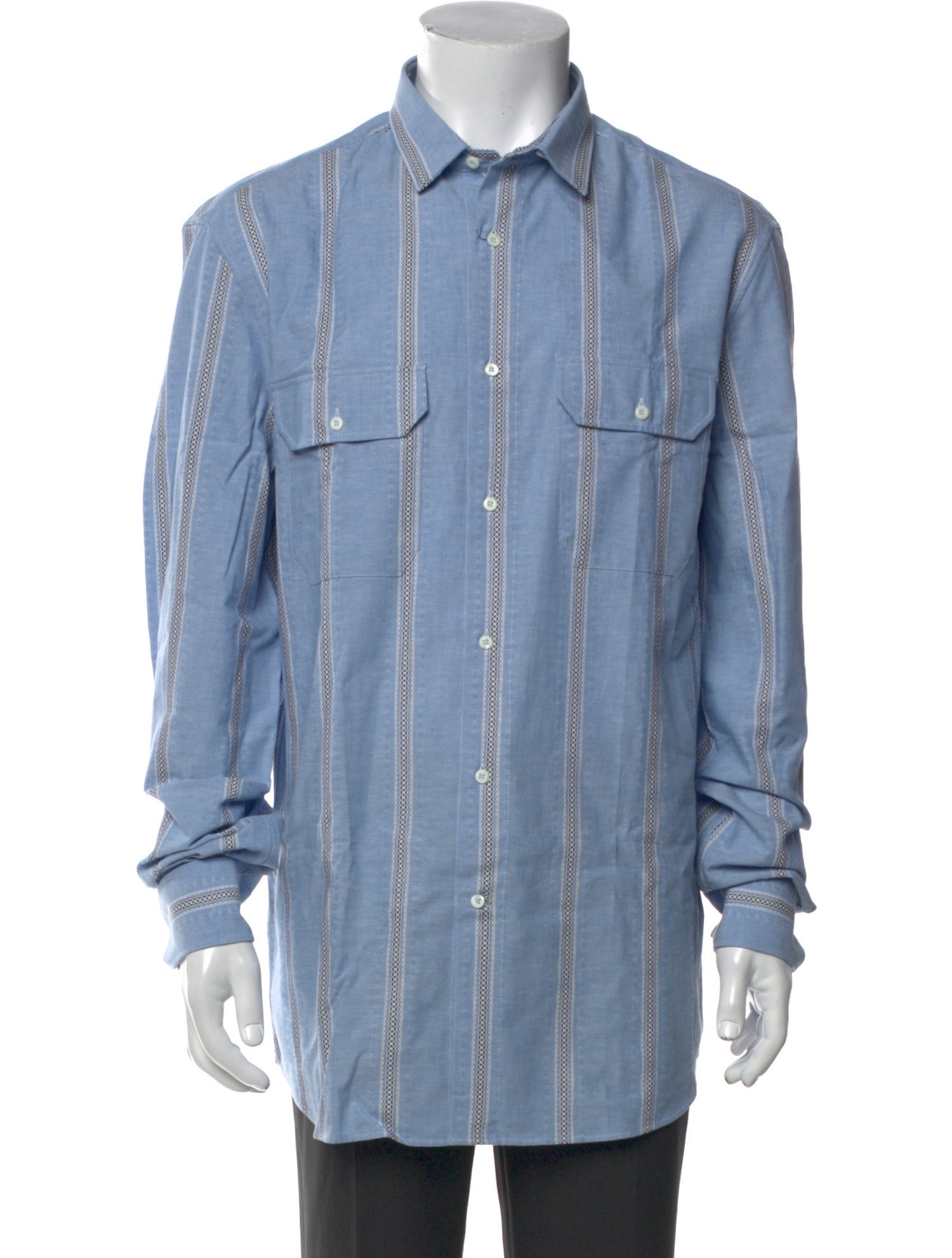 Brunello Cucinelli Striped Long Sleeve Shirt w/ Tags