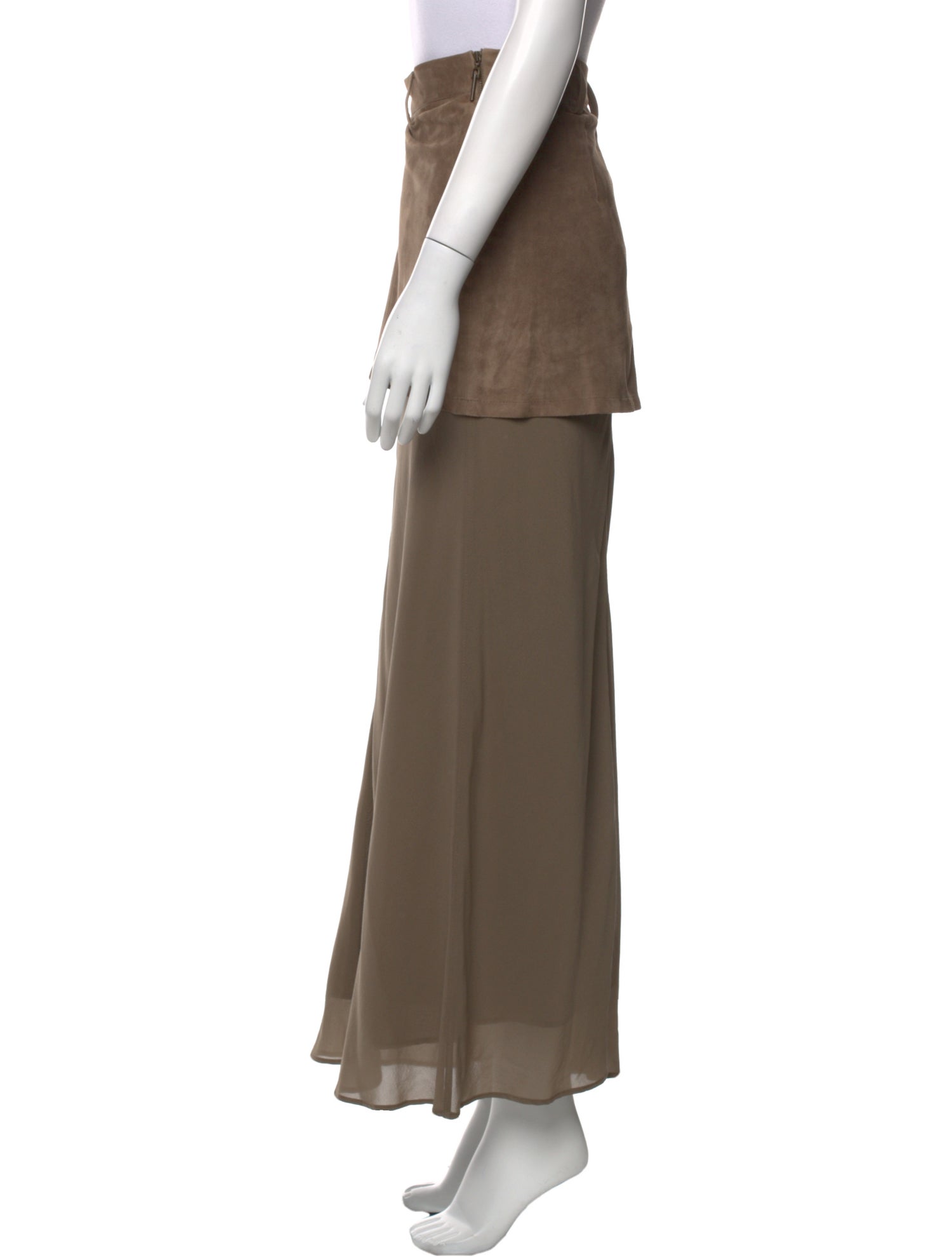 Brunello Cucinelli Silk Long Skirt