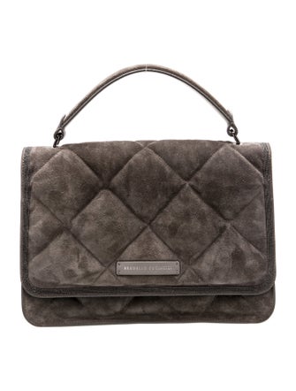 Brunello Cucinelli Suede Top Handle Bag