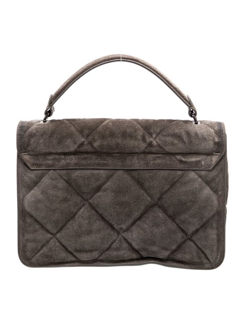 Brunello Cucinelli Suede Top Handle Bag