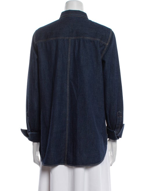 Brunello Cucinelli Long Sleeve Button-Up Top
