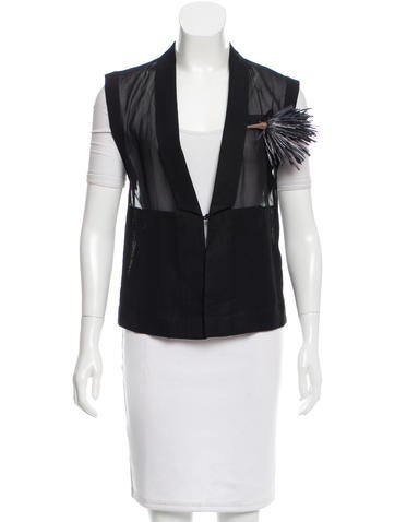 Brunello Cucinelli Embellished Shawl-Lapel Vest