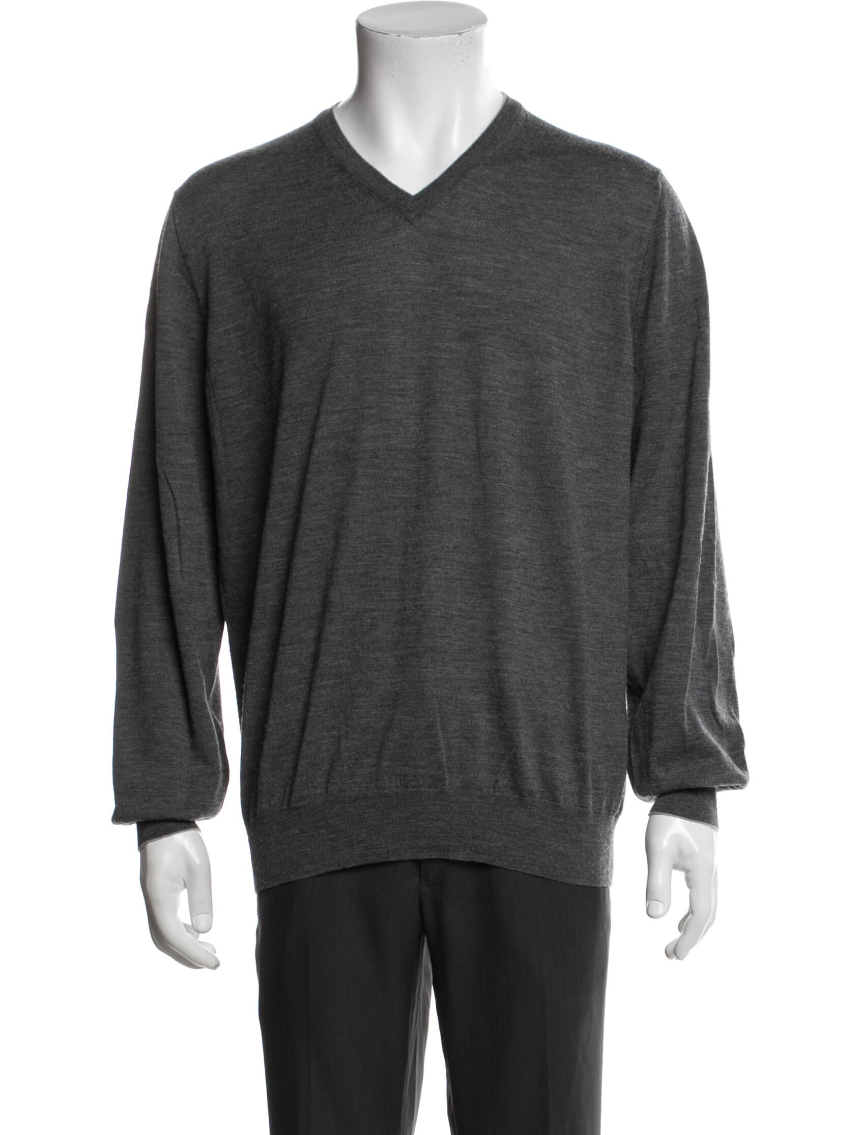 Brunello Cucinelli Wool V-Neck Pullover