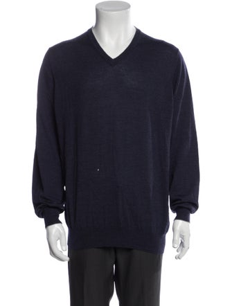 Brunello Cucinelli Wool V-Neck Pullover