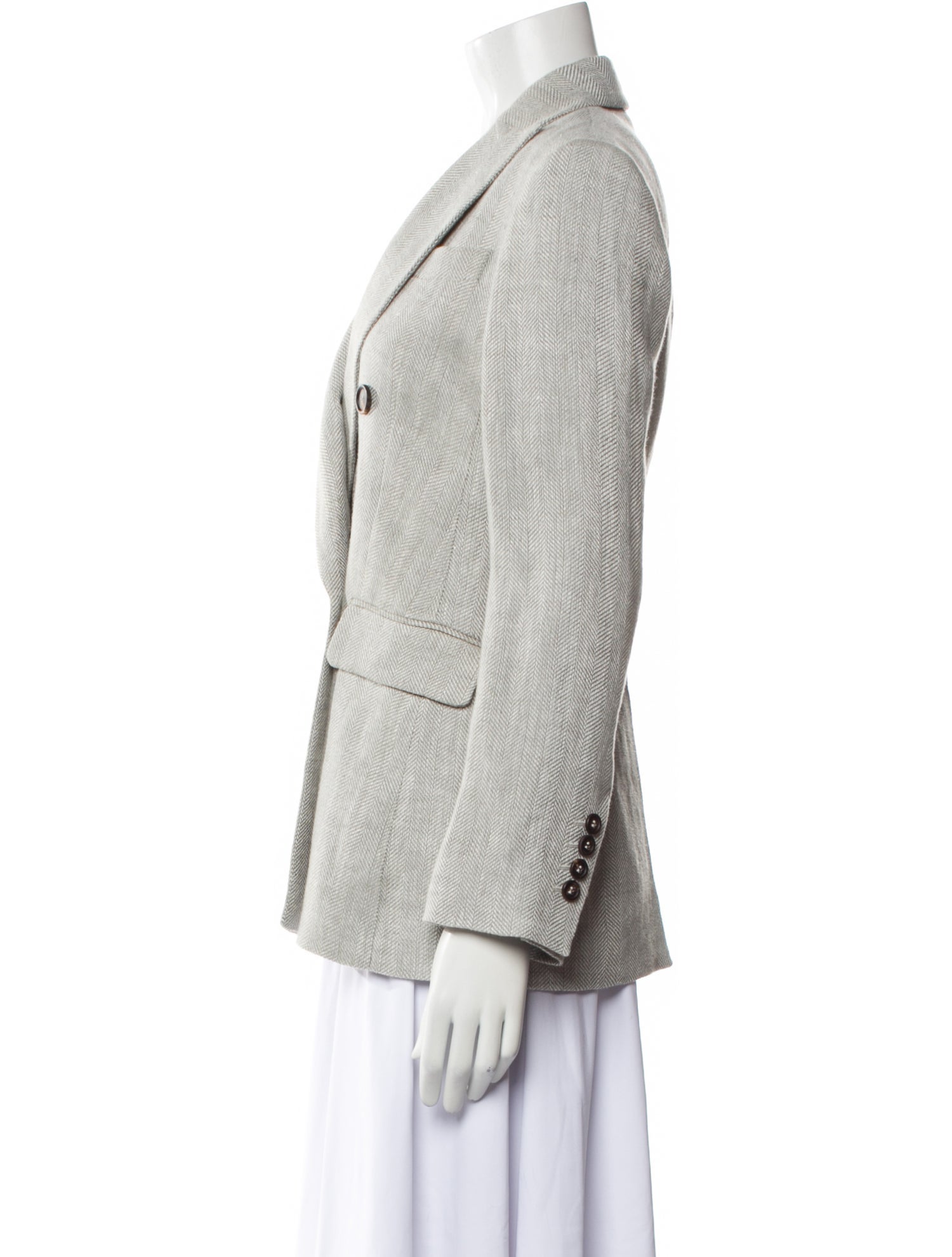 Brunello Cucinelli Linen Printed Blazer w/ Tags