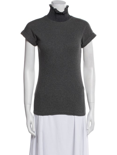 Brunello Cucinelli Silk Turtleneck Top