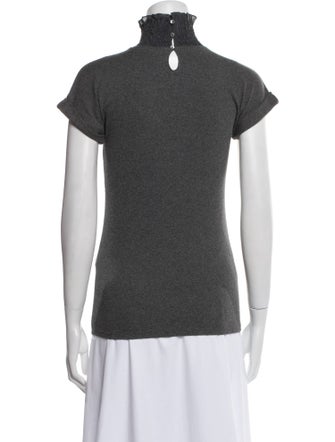 Brunello Cucinelli Silk Turtleneck Top