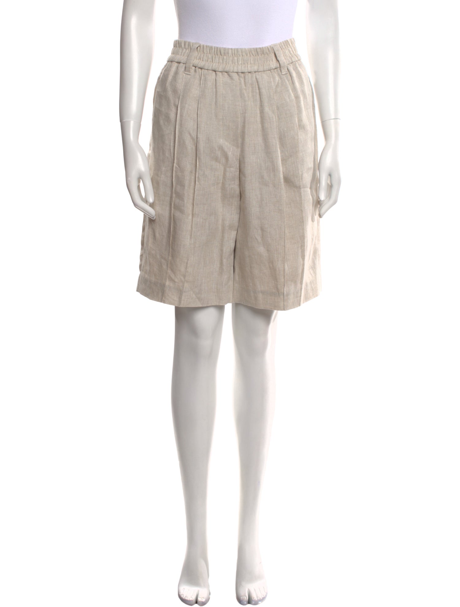 Brunello Cucinelli Linen Knee-Length Shorts w/ Tags
