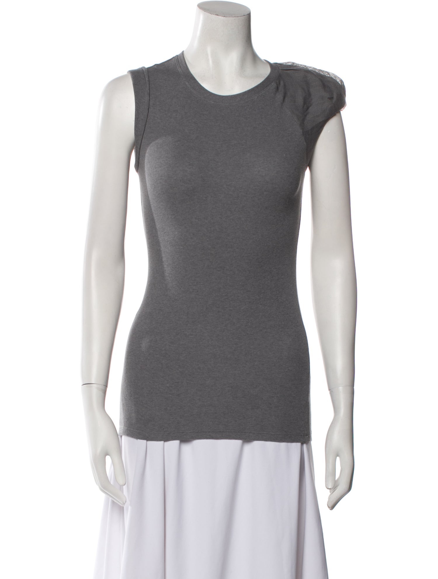 Brunello Cucinelli Scoop Neck Sleeveless Top