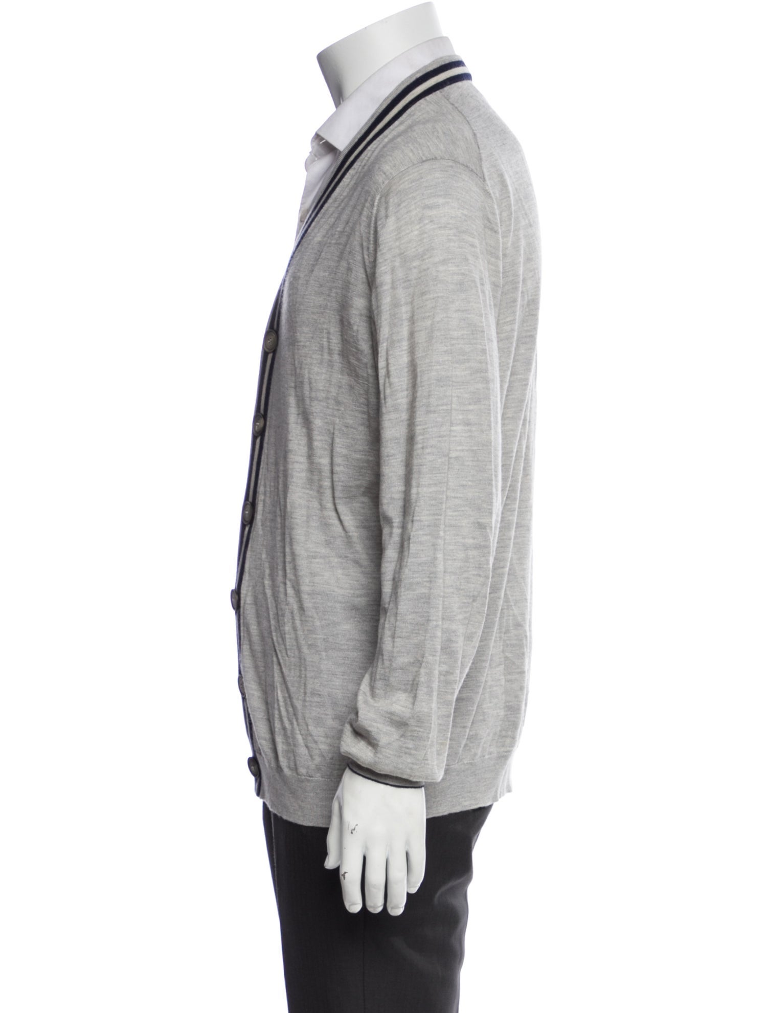 Brunello Cucinelli Cashmere Striped Cardigan