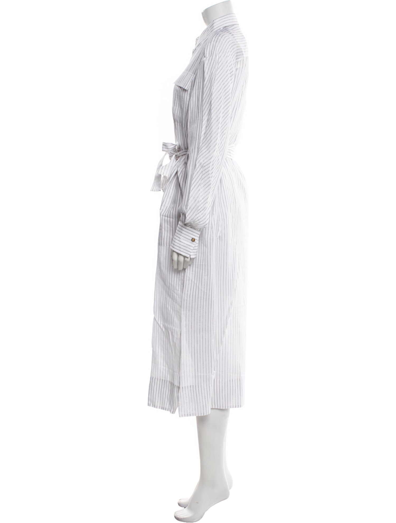 Brunello Cucinelli Striped Long Dress w/ Tags