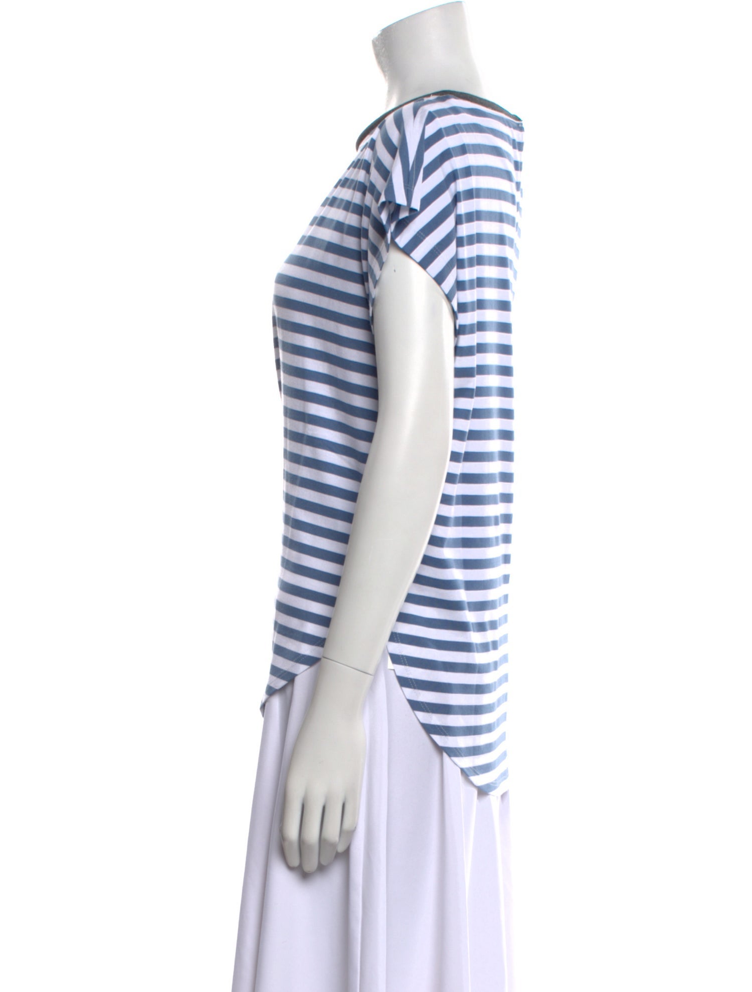 Brunello Cucinelli Striped Crew Neck T-Shirt w/ Tags
