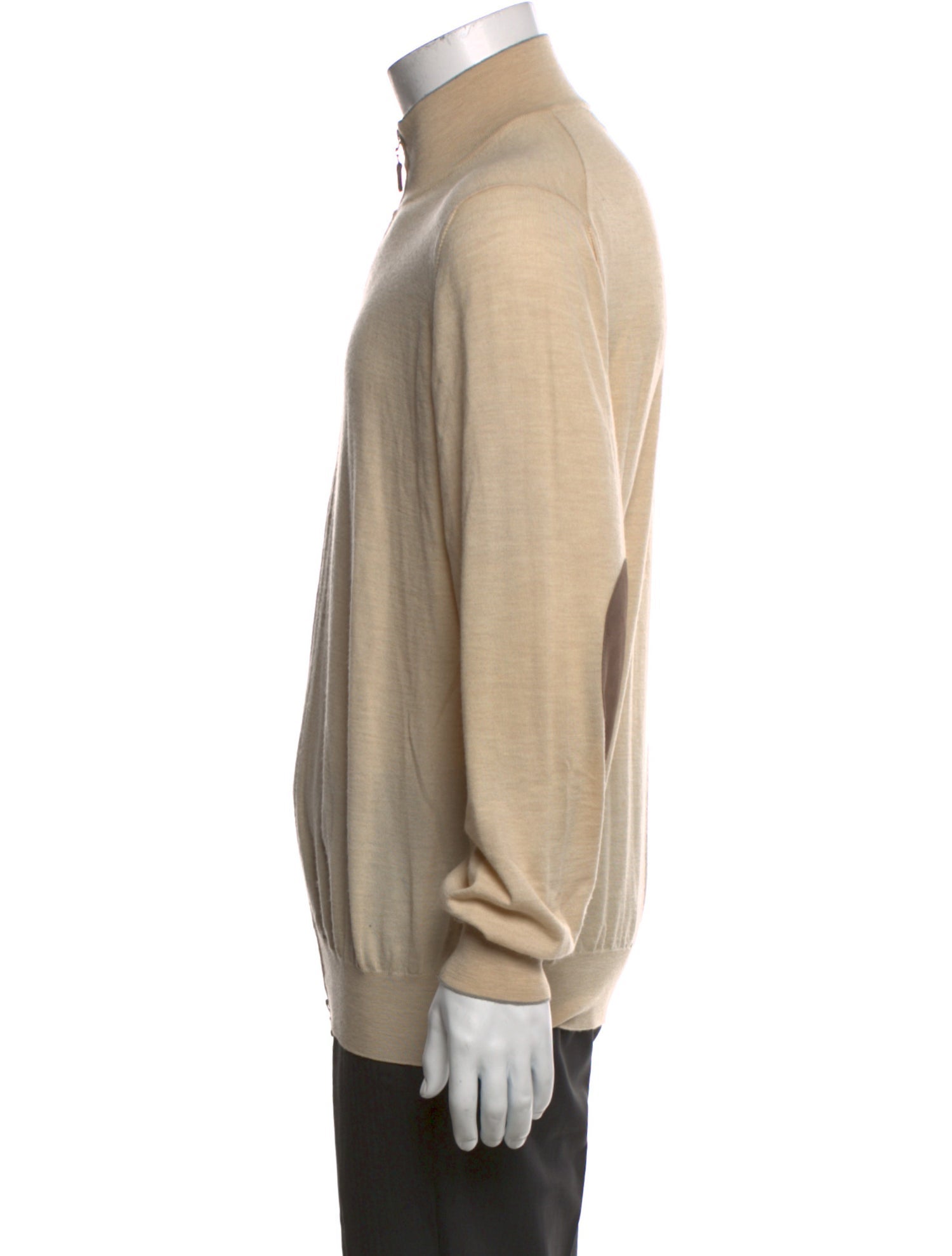 Brunello Cucinelli Wool Mock Neck Cardigan
