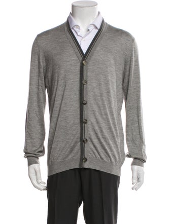 Brunello Cucinelli Cashmere Striped Cardigan
