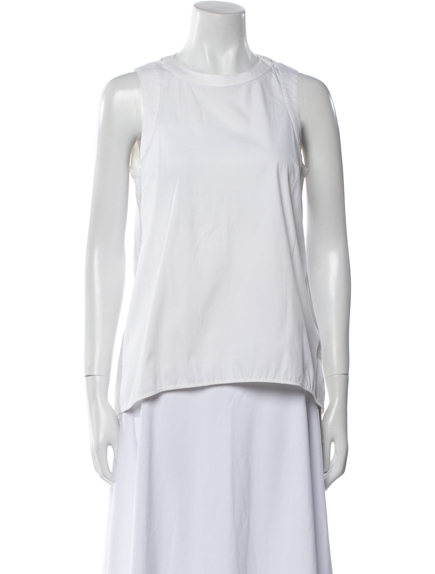 Brunello Cucinelli Crew Neck Sleeveless Top
