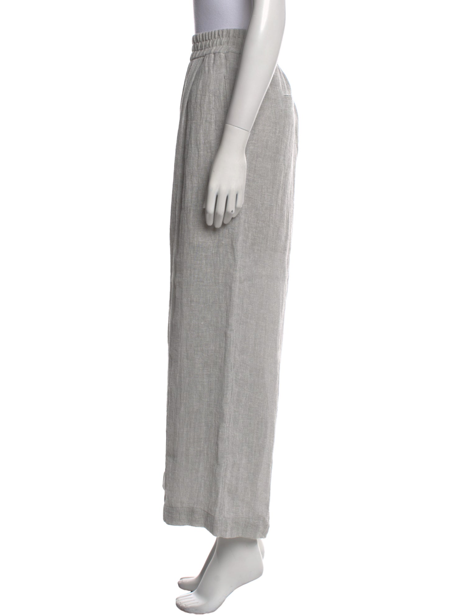 Brunello Cucinelli Linen Wide Leg Pants