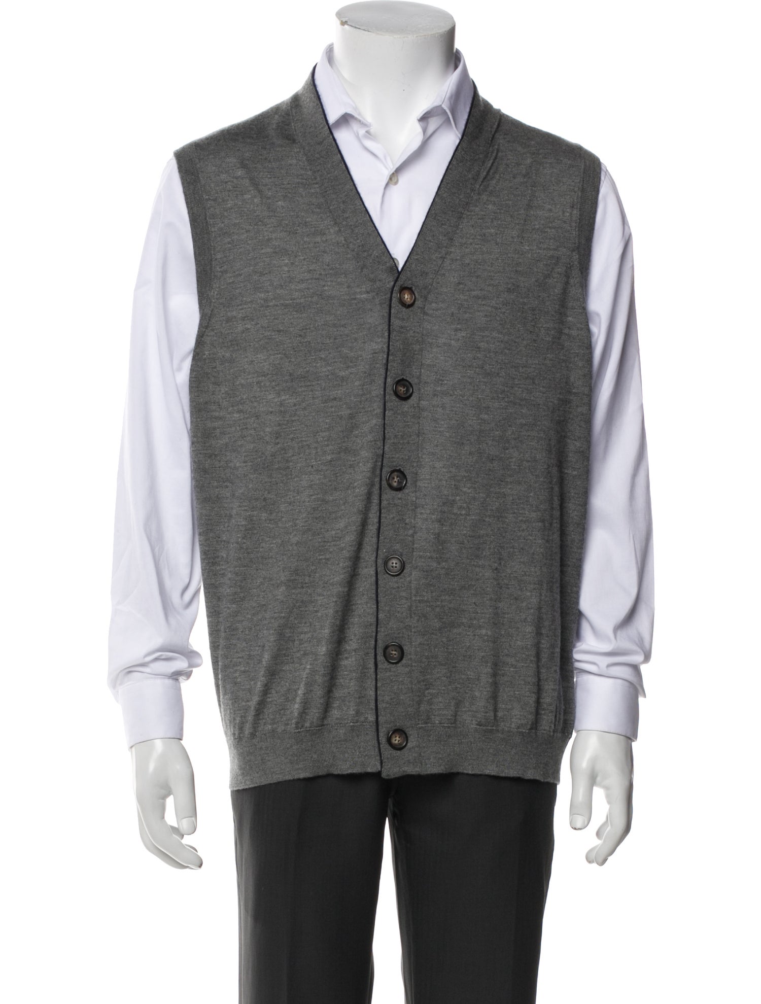 Brunello Cucinelli Cashmere V-Neck Sweater Vest