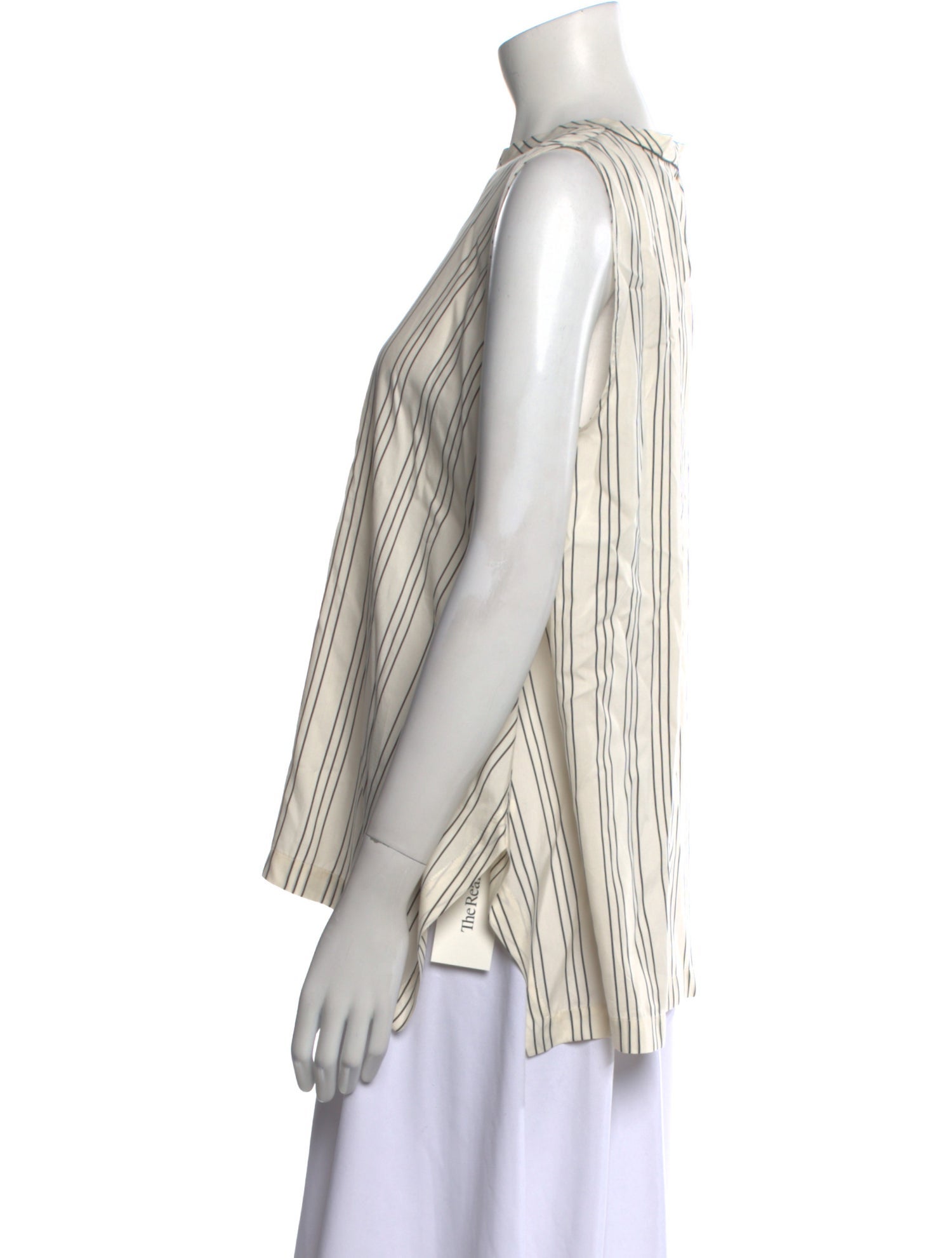 Brunello Cucinelli Silk Striped Blouse w/ Tags