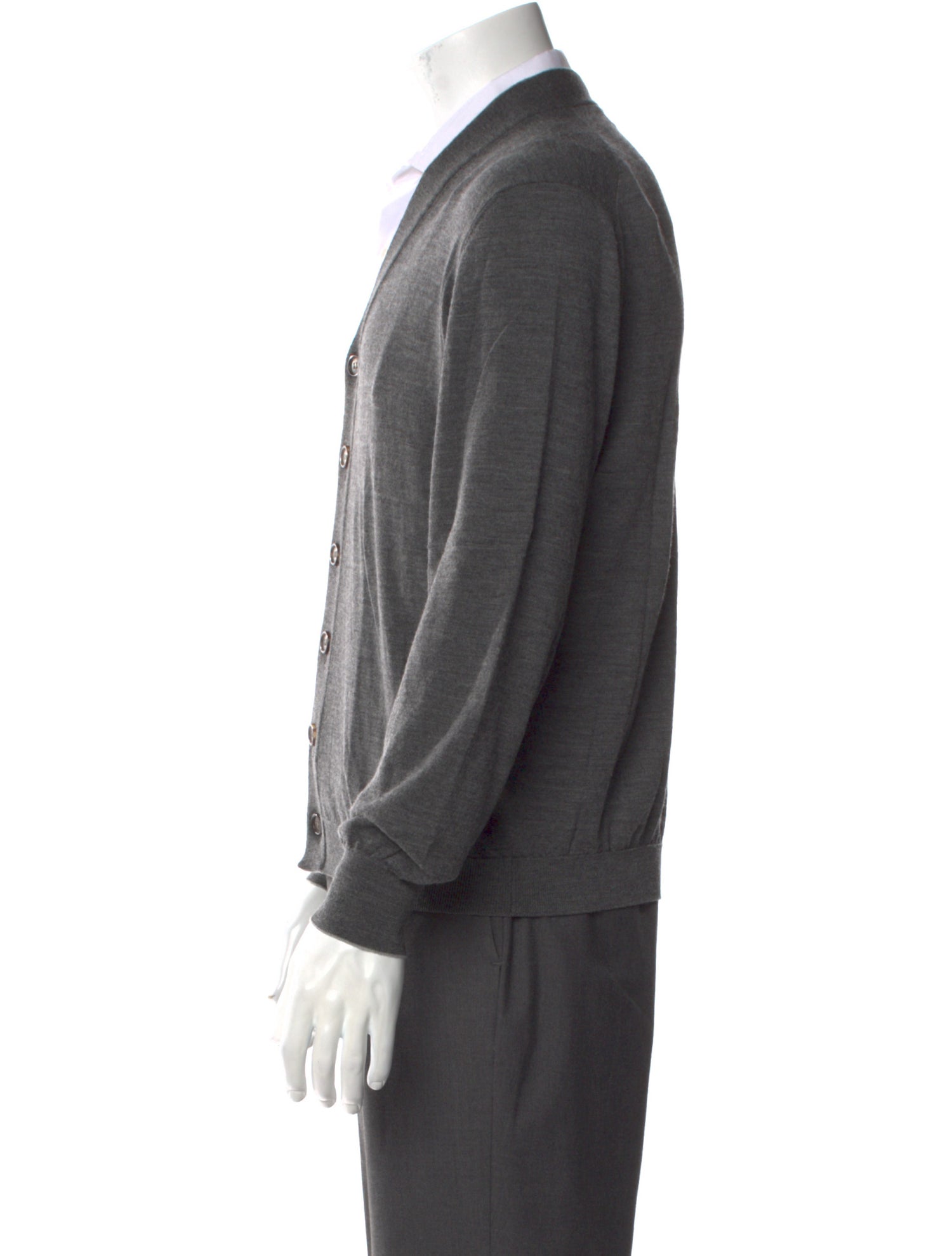 Brunello Cucinelli Wool V-Neck Cardigan