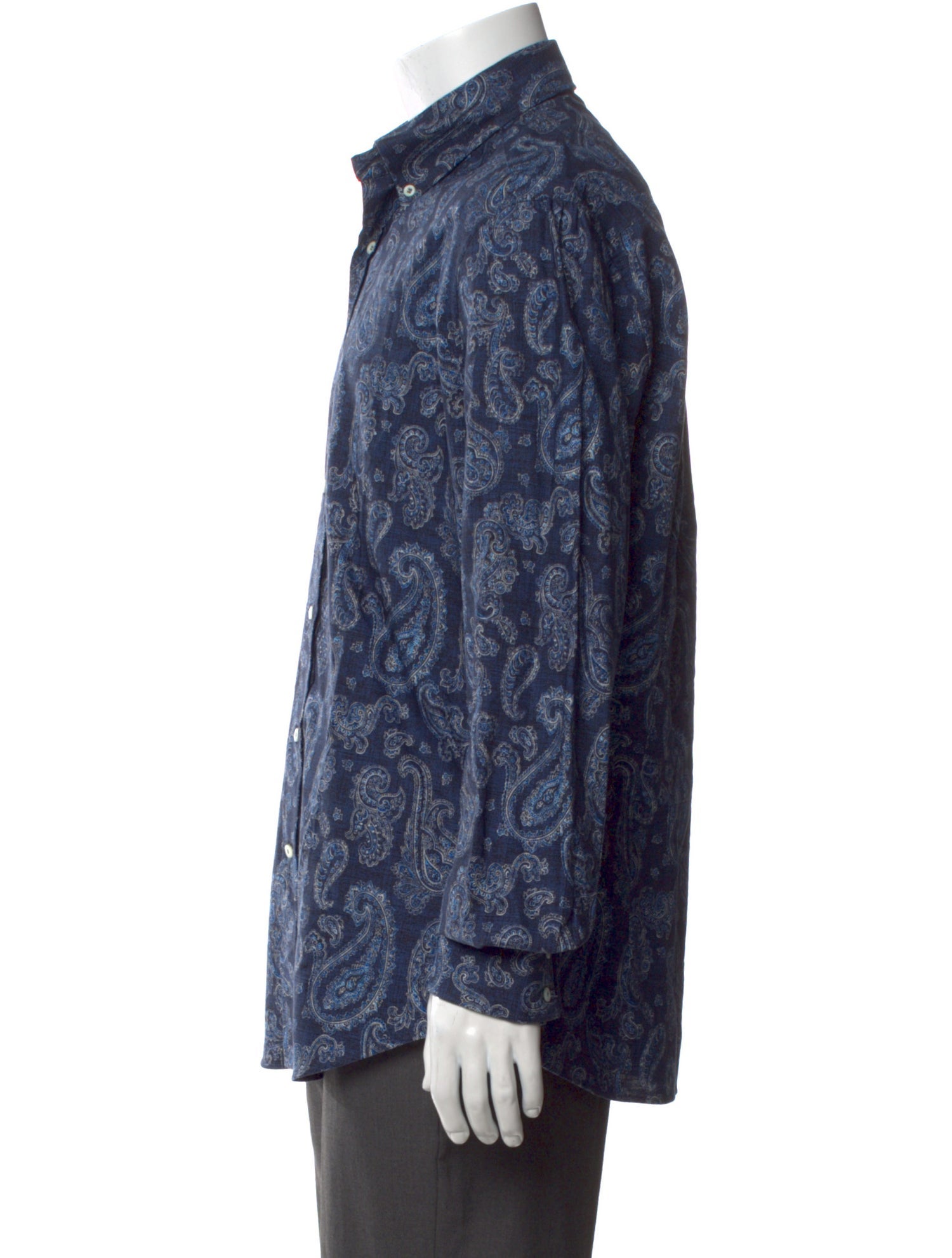 Brunello Cucinelli Paisley Print Long Sleeve Shirt