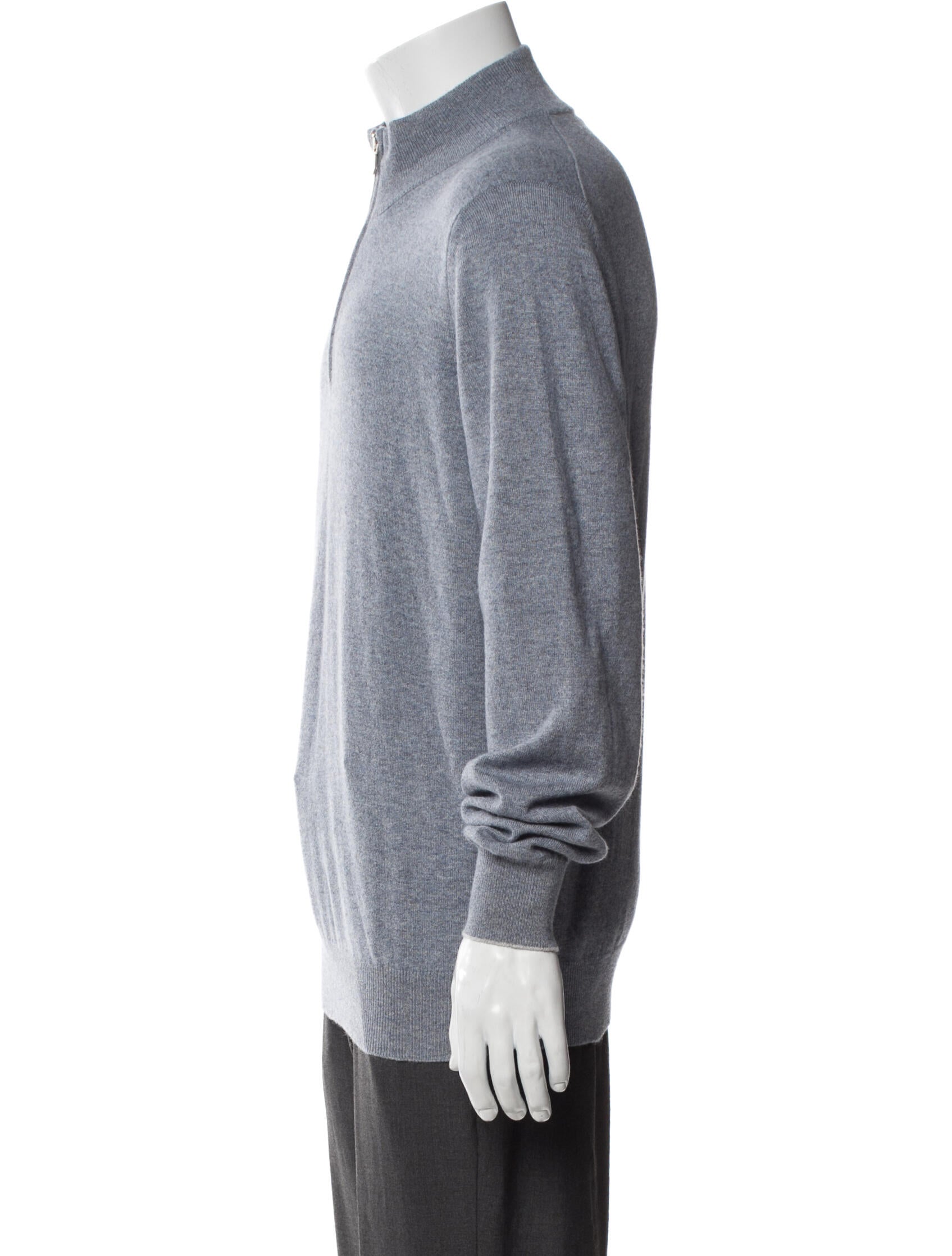 Brunello Cucinelli Cashmere Turtleneck Polo Sweater