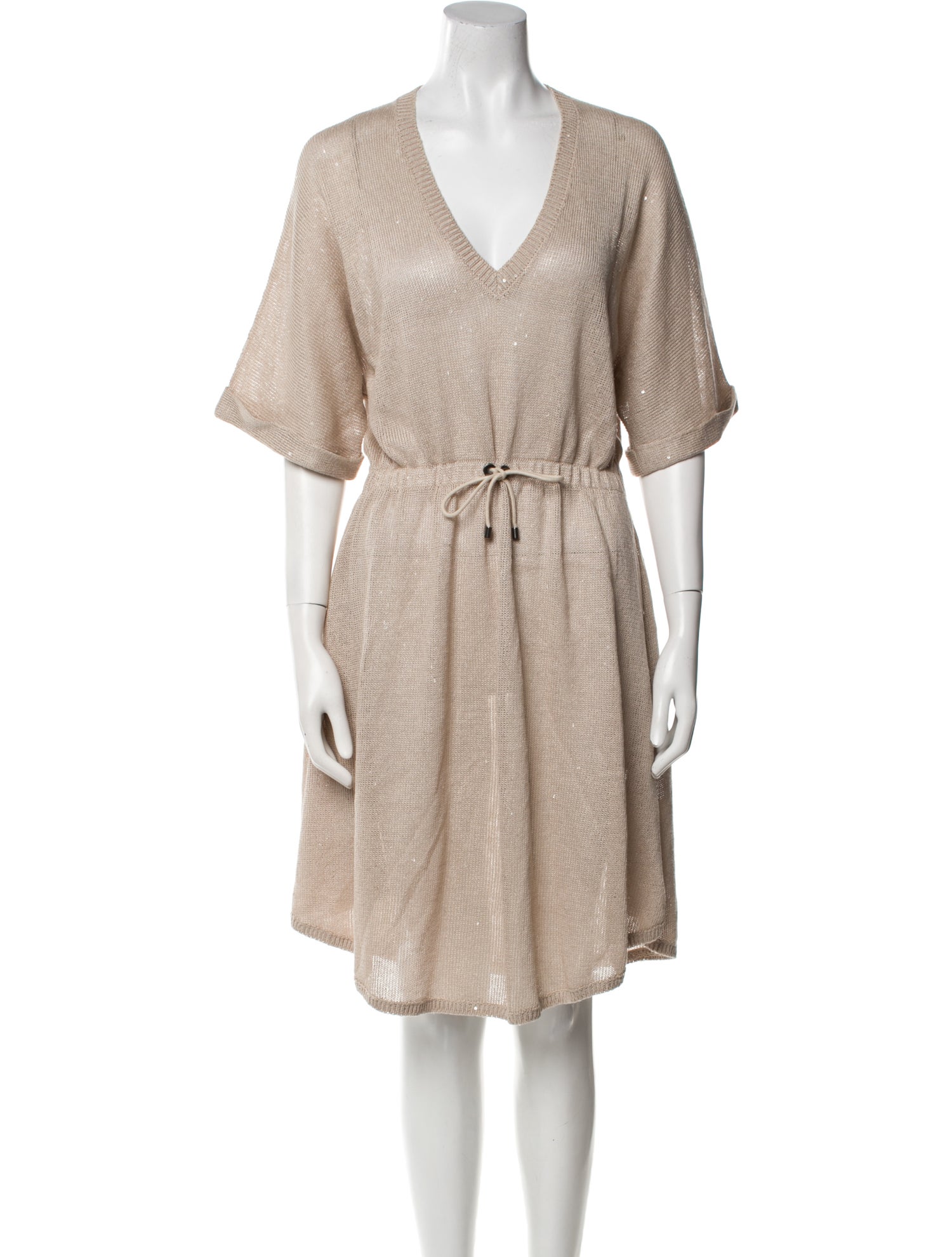 Brunello Cucinelli Linen Mini Dress