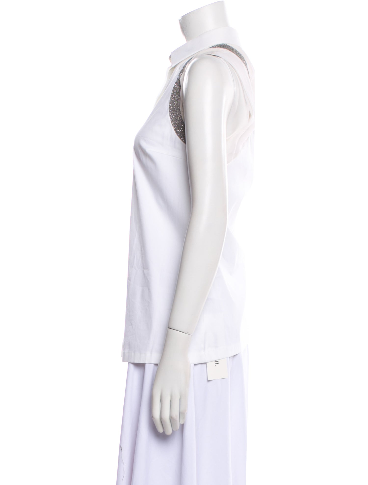 Brunello Cucinelli Sleeveless Button-Up Top