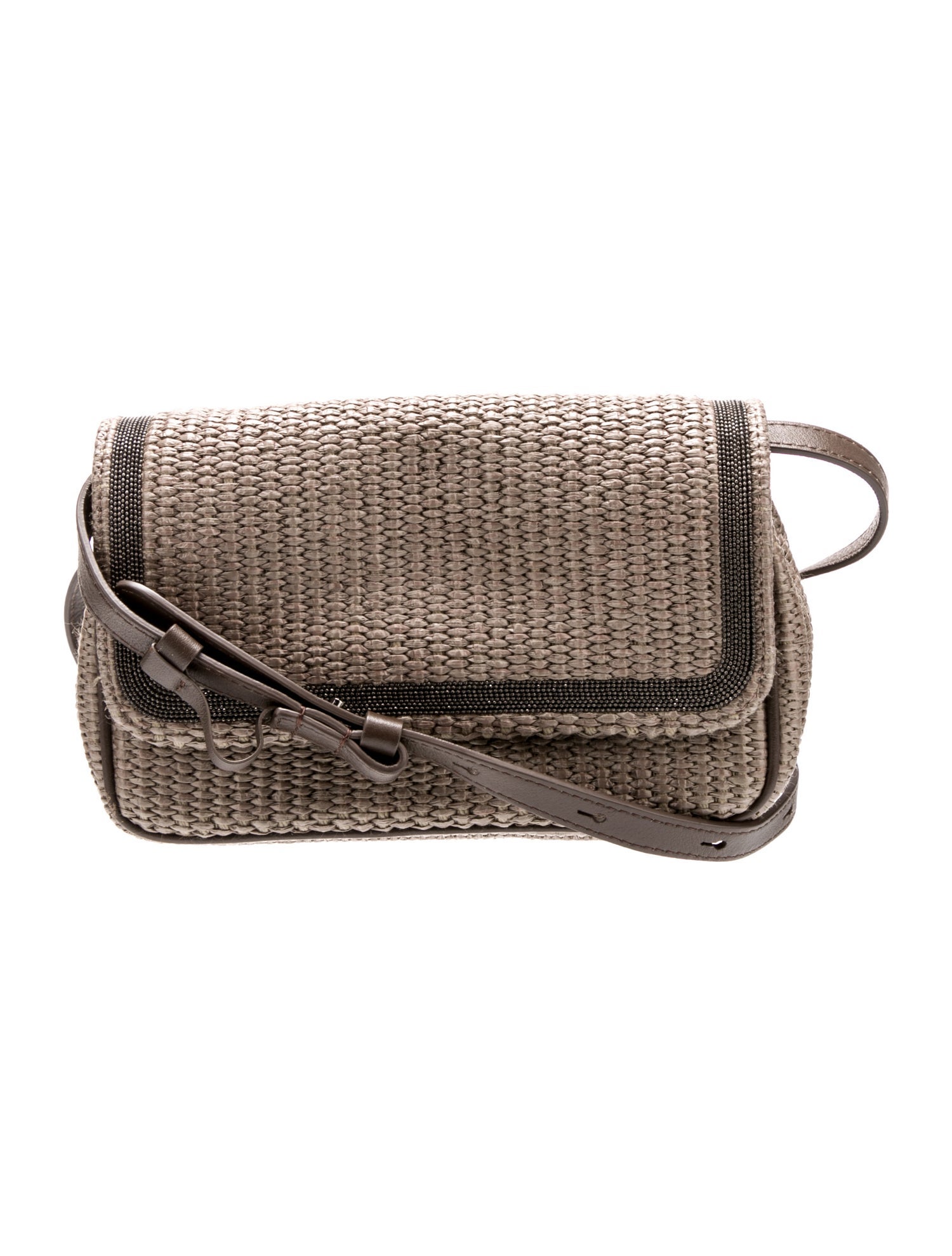 Brunello Cucinelli Raffia Crossbody Bag
