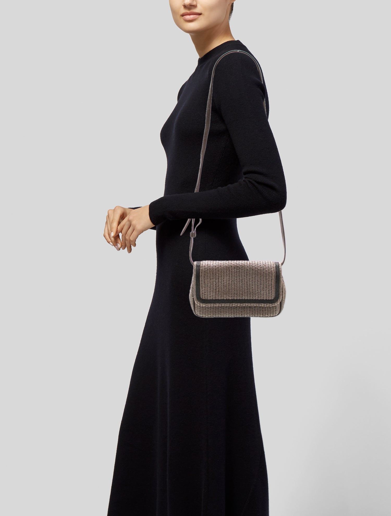 Brunello Cucinelli Raffia Crossbody Bag