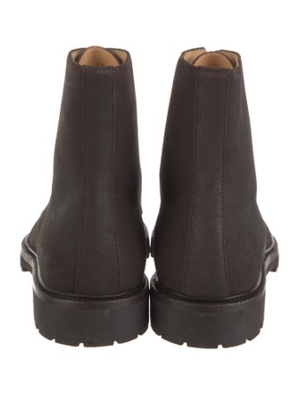 Brunello Cucinelli Suede Lace-Up Boots