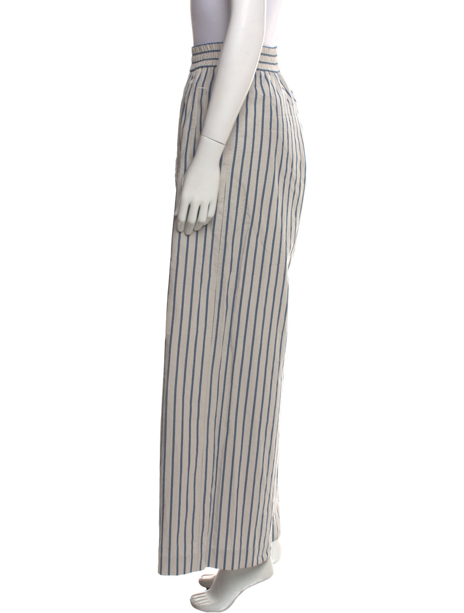 Brunello Cucinelli Striped Wide Leg Pants