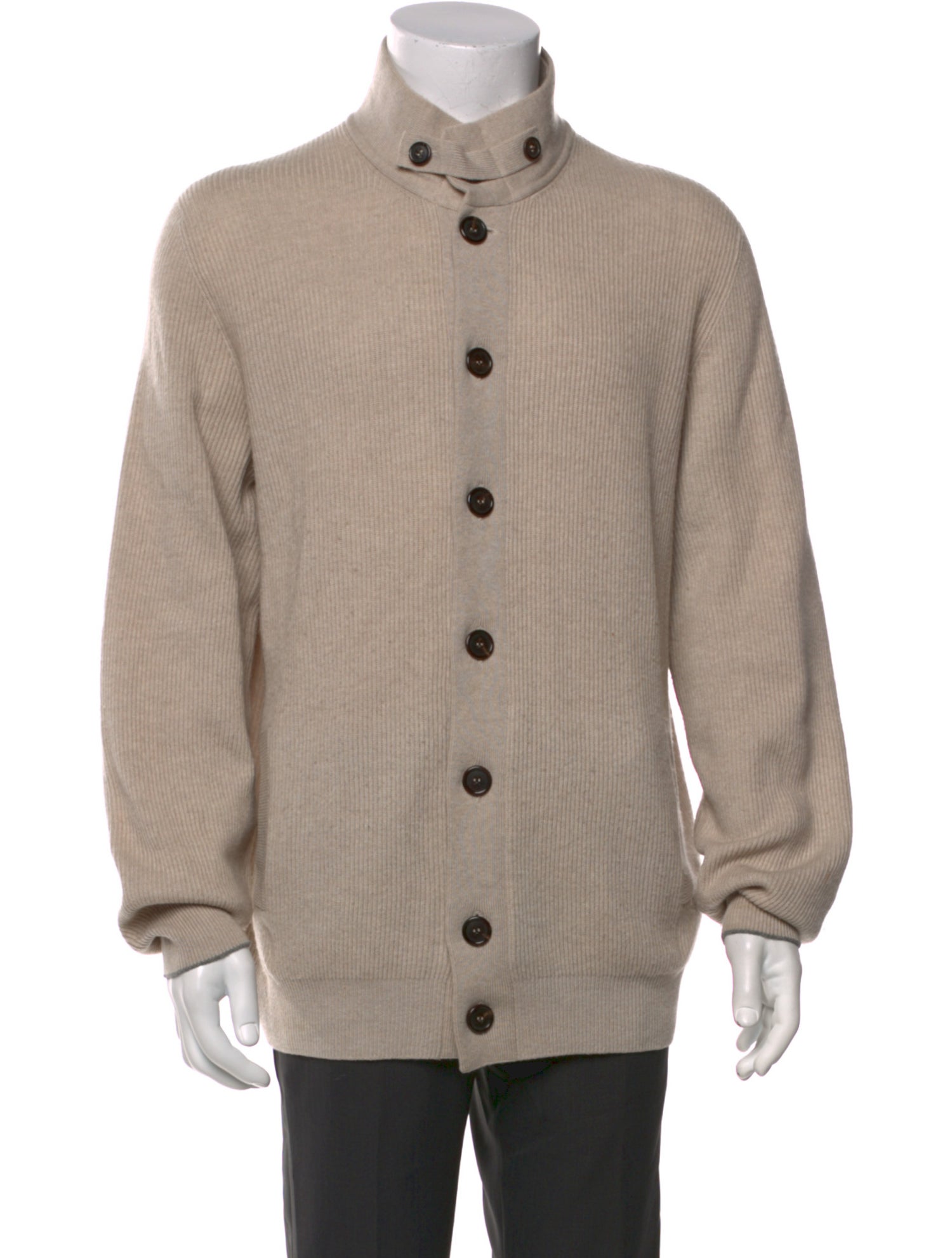 Brunello Cucinelli Cashmere Turtleneck Cardigan