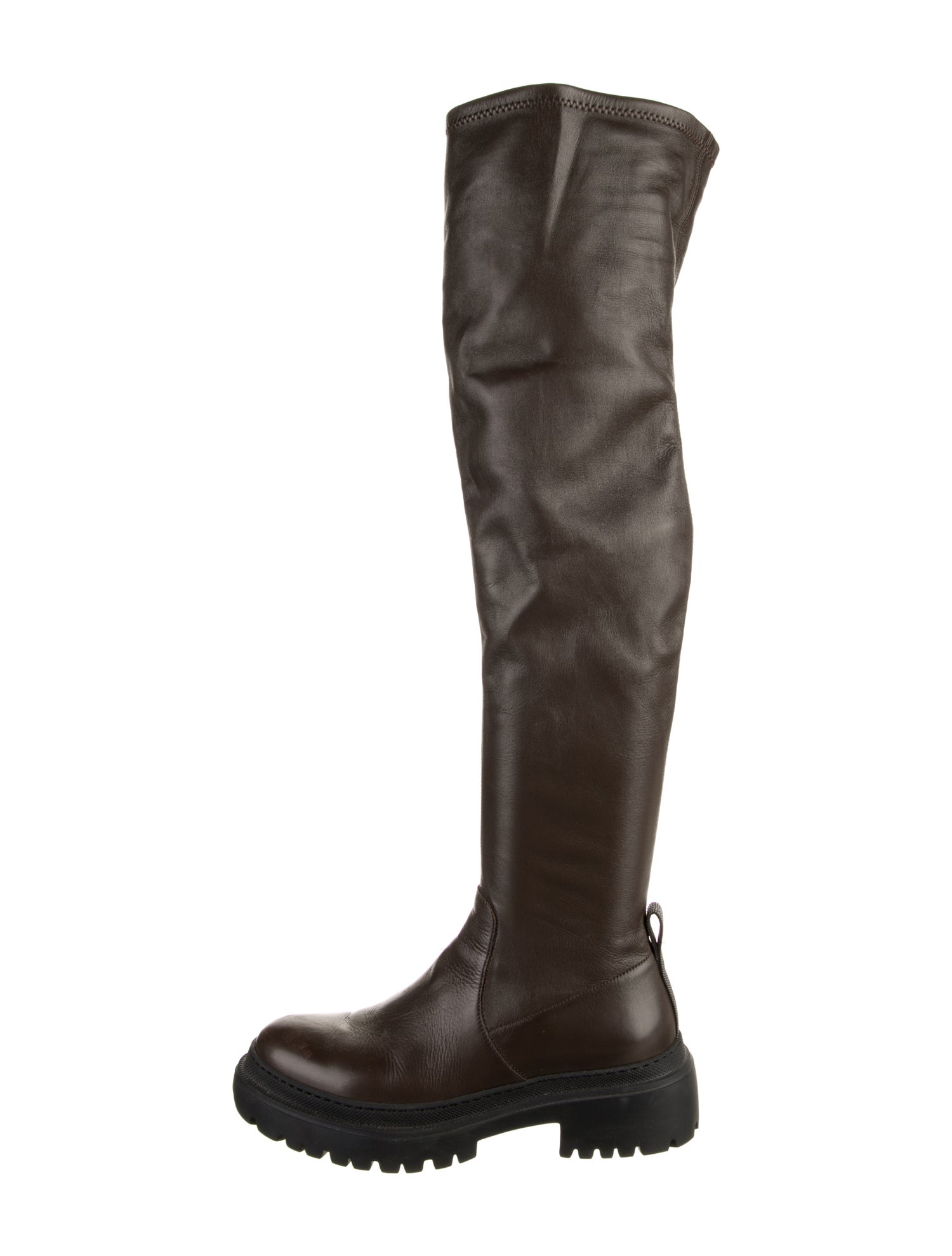 Brunello Cucinelli Monili Leather Boots