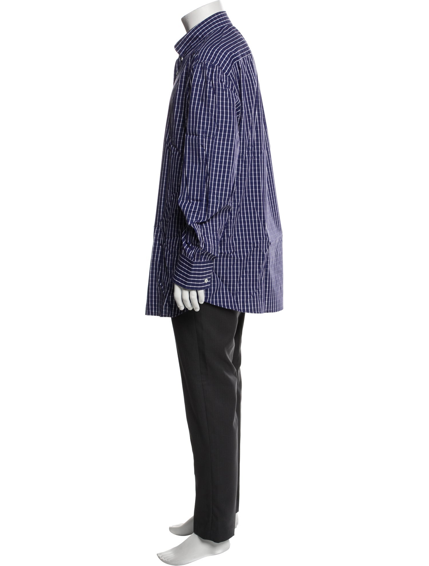 Brunello Cucinelli Striped Long Sleeve Dress Shirt