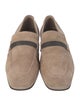 Brunello Cucinelli Monili Suede Loafers
