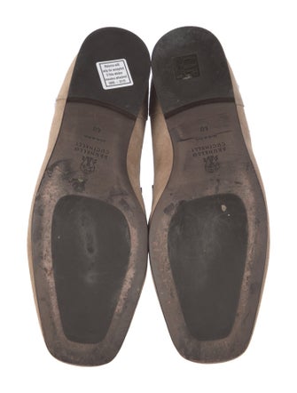 Brunello Cucinelli Monili Suede Loafers