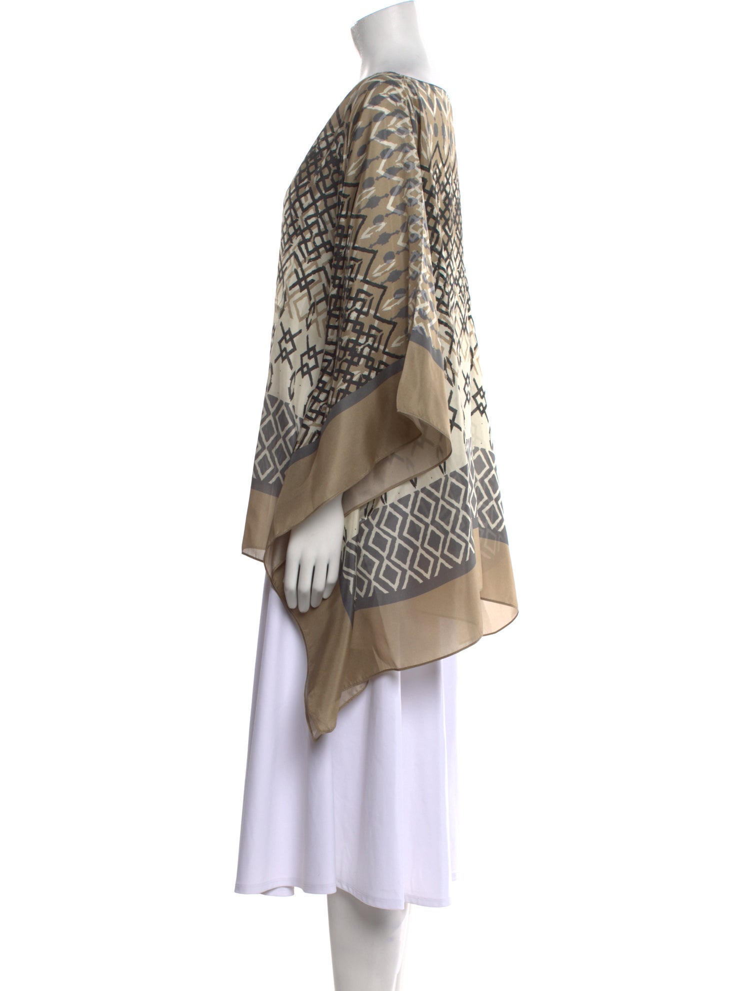 Brunello Cucinelli Silk Printed Tunic w/ Tags