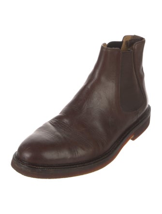 Brunello Cucinelli Leather Chelsea Boots