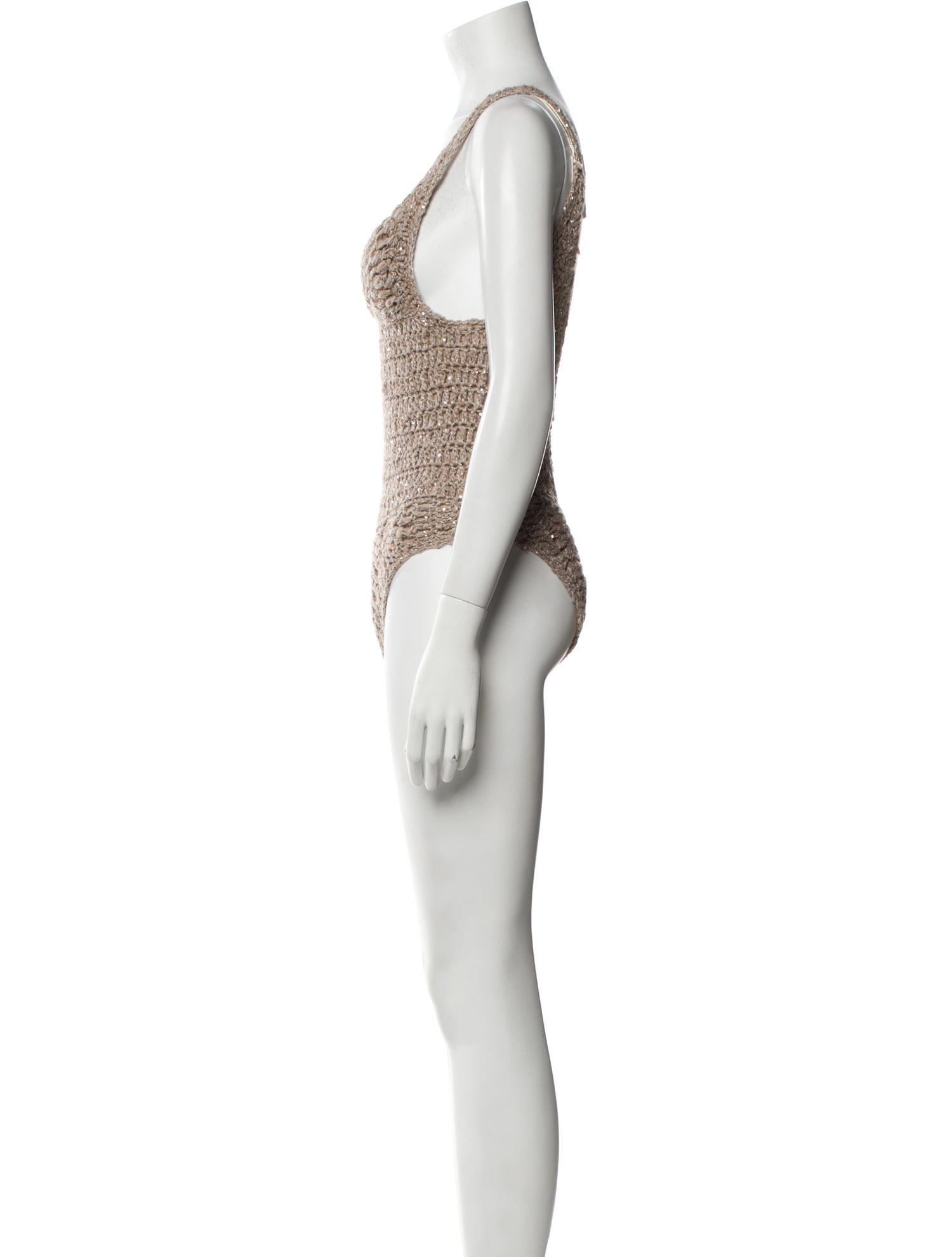 Brunello Cucinelli V-Neck Sleeveless Bodysuit w/ Tags