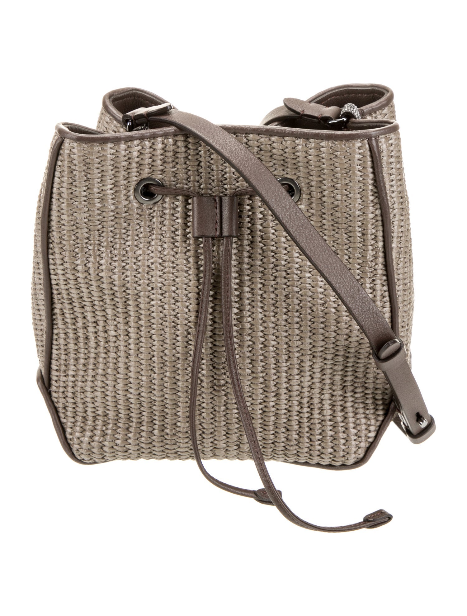 Brunello Cucinelli Raffia Crossbody Bag