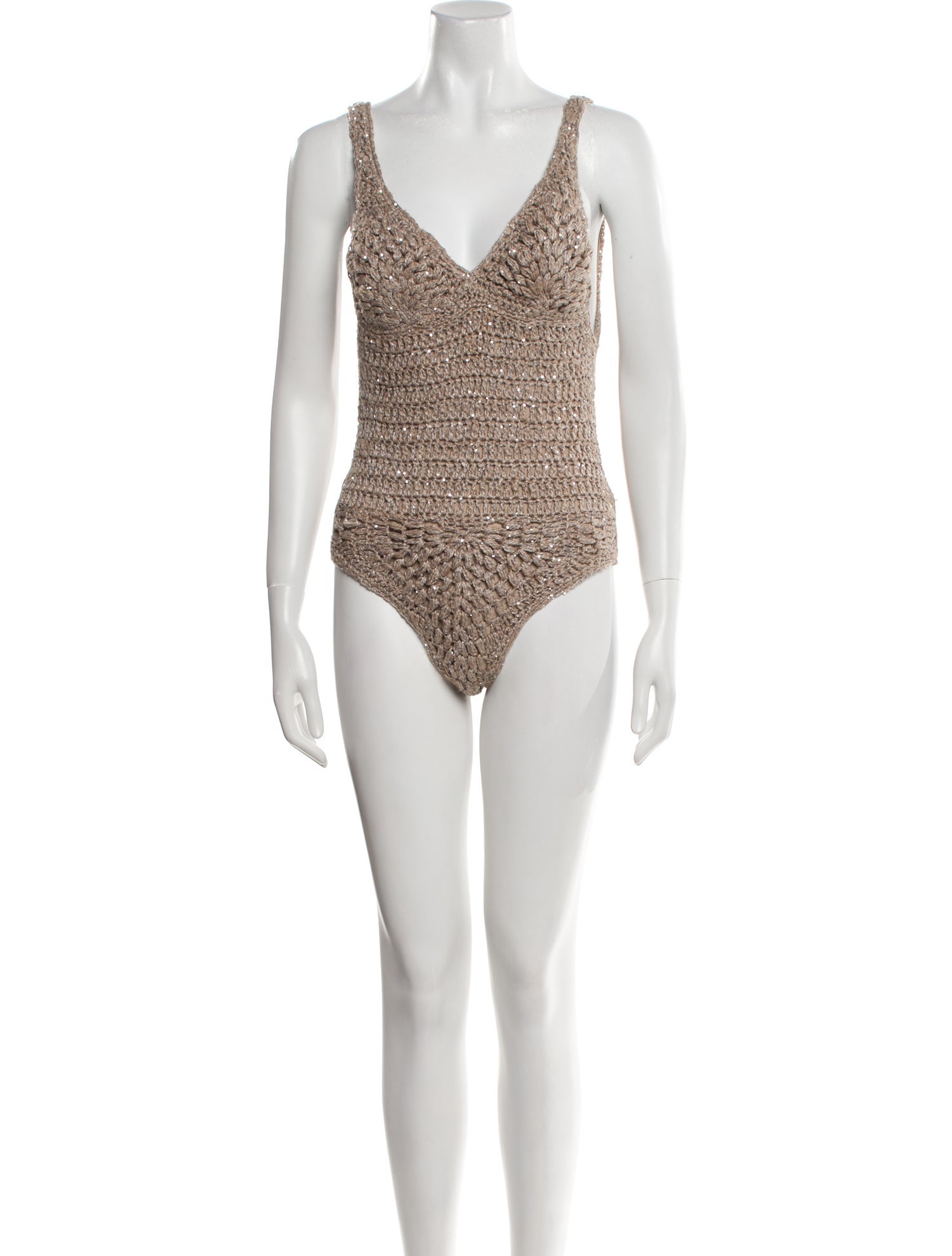 Brunello Cucinelli V-Neck Sleeveless Bodysuit w/ Tags