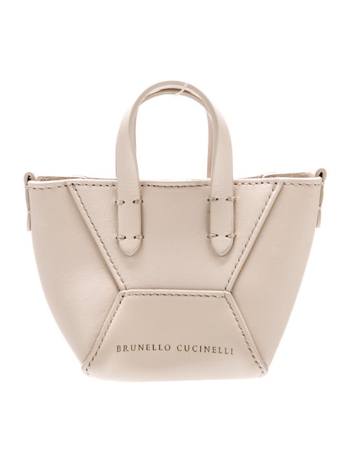 Brunello Cucinelli Leather Top Handle Bag