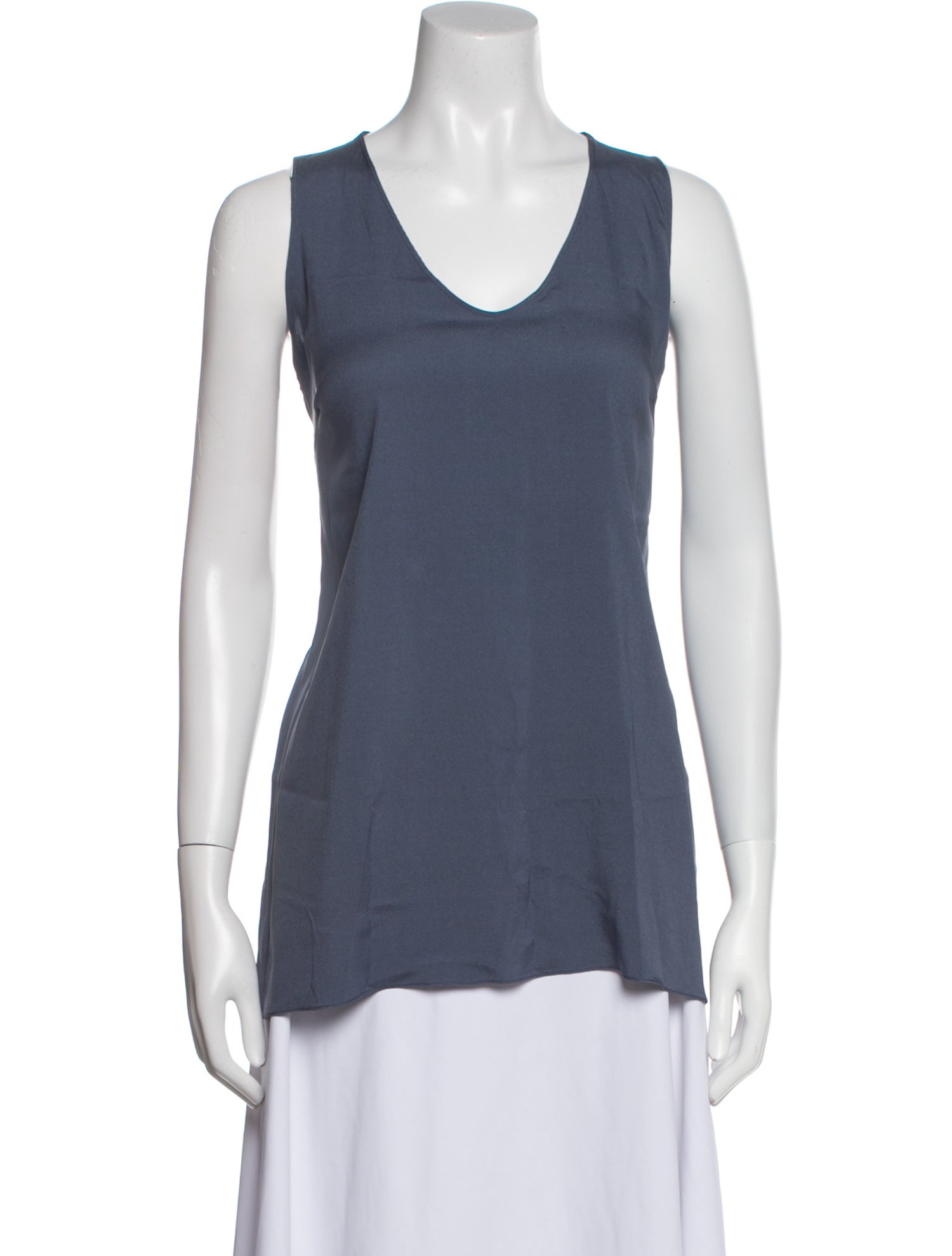 Brunello Cucinelli Silk V-Neck Top