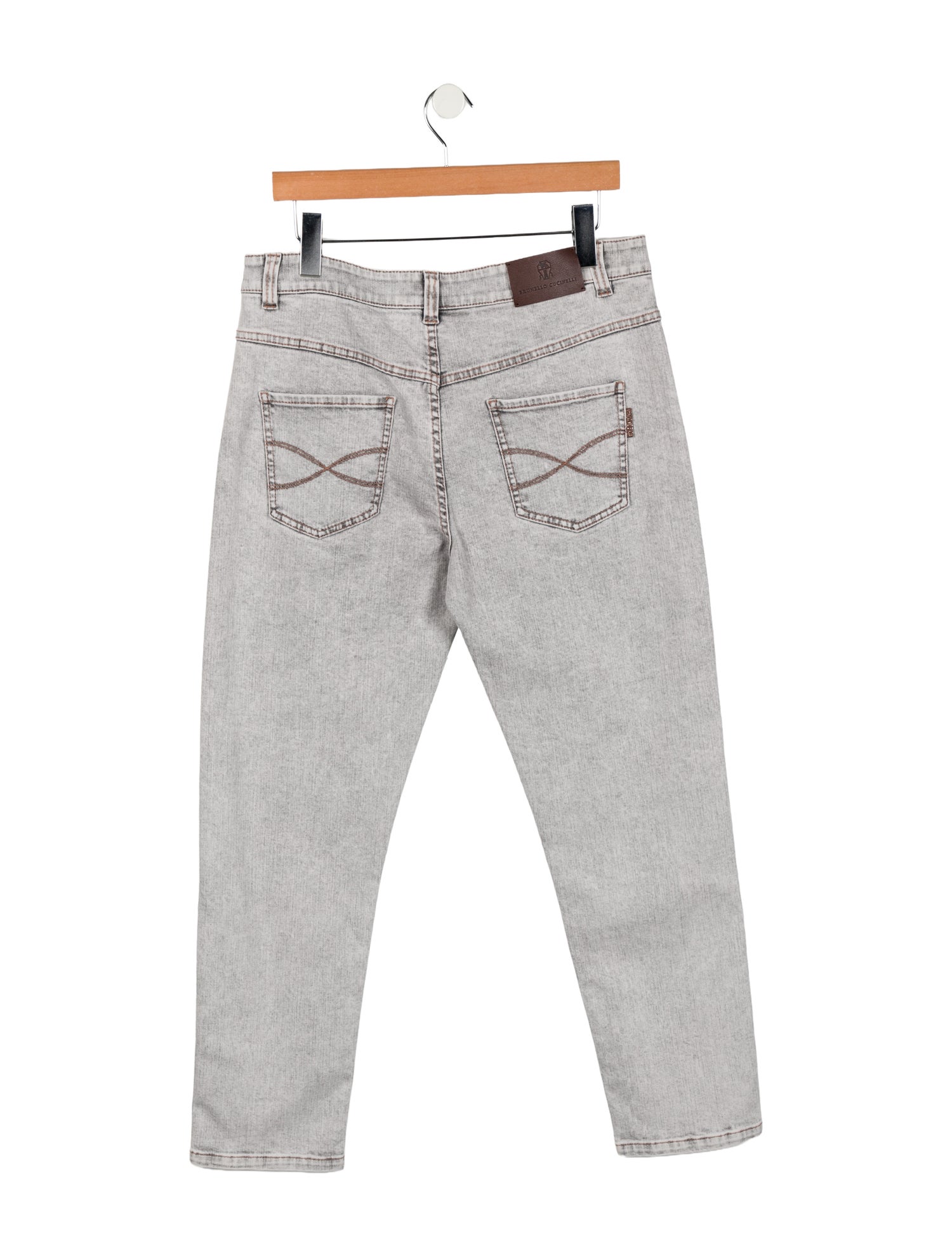 Brunello Cucinelli Mid-Rise Straight Leg Jeans