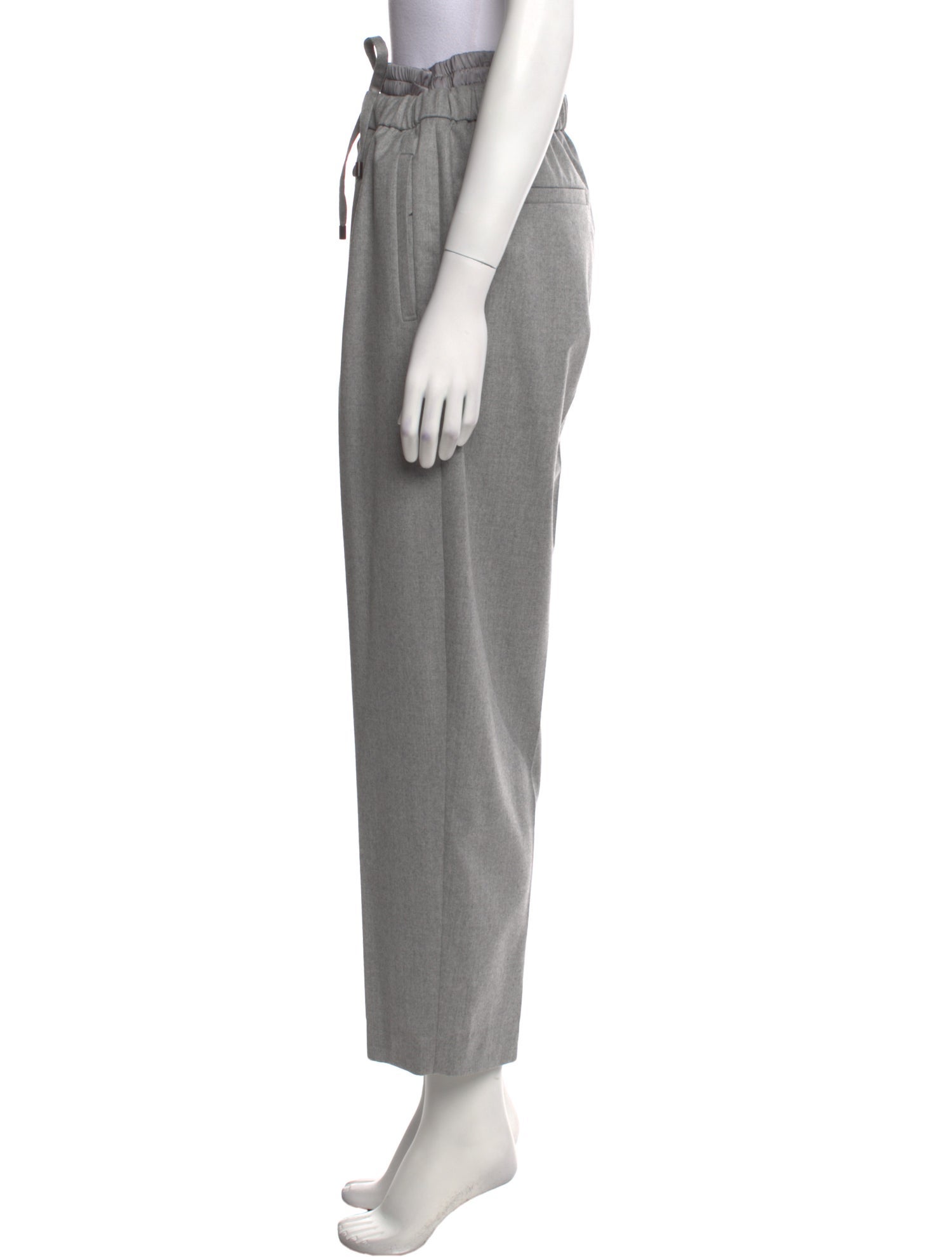 Brunello Cucinelli Virgin Wool Straight Leg Pants