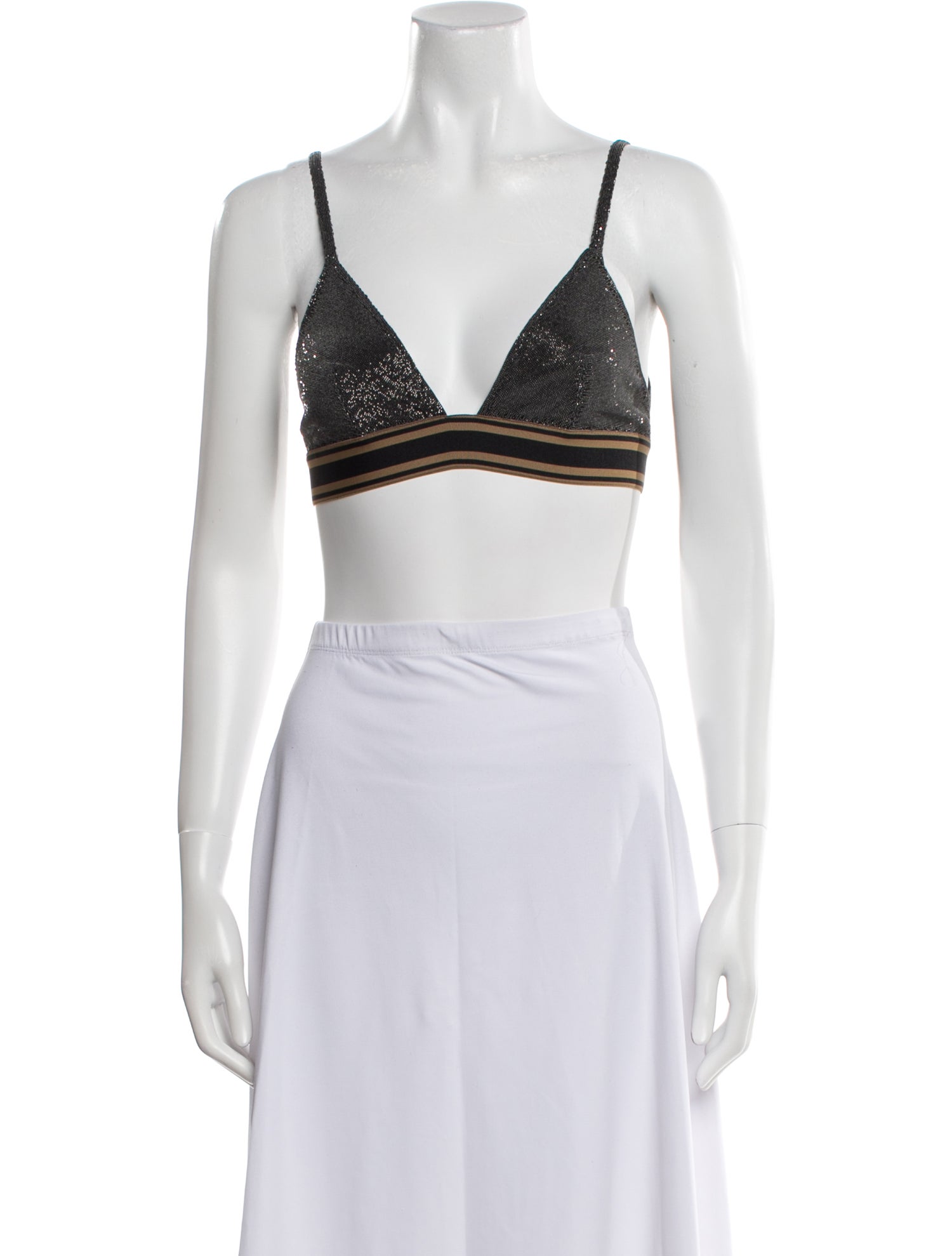 Brunello Cucinelli V-Neck Sleeveless Crop Top w/ Tags