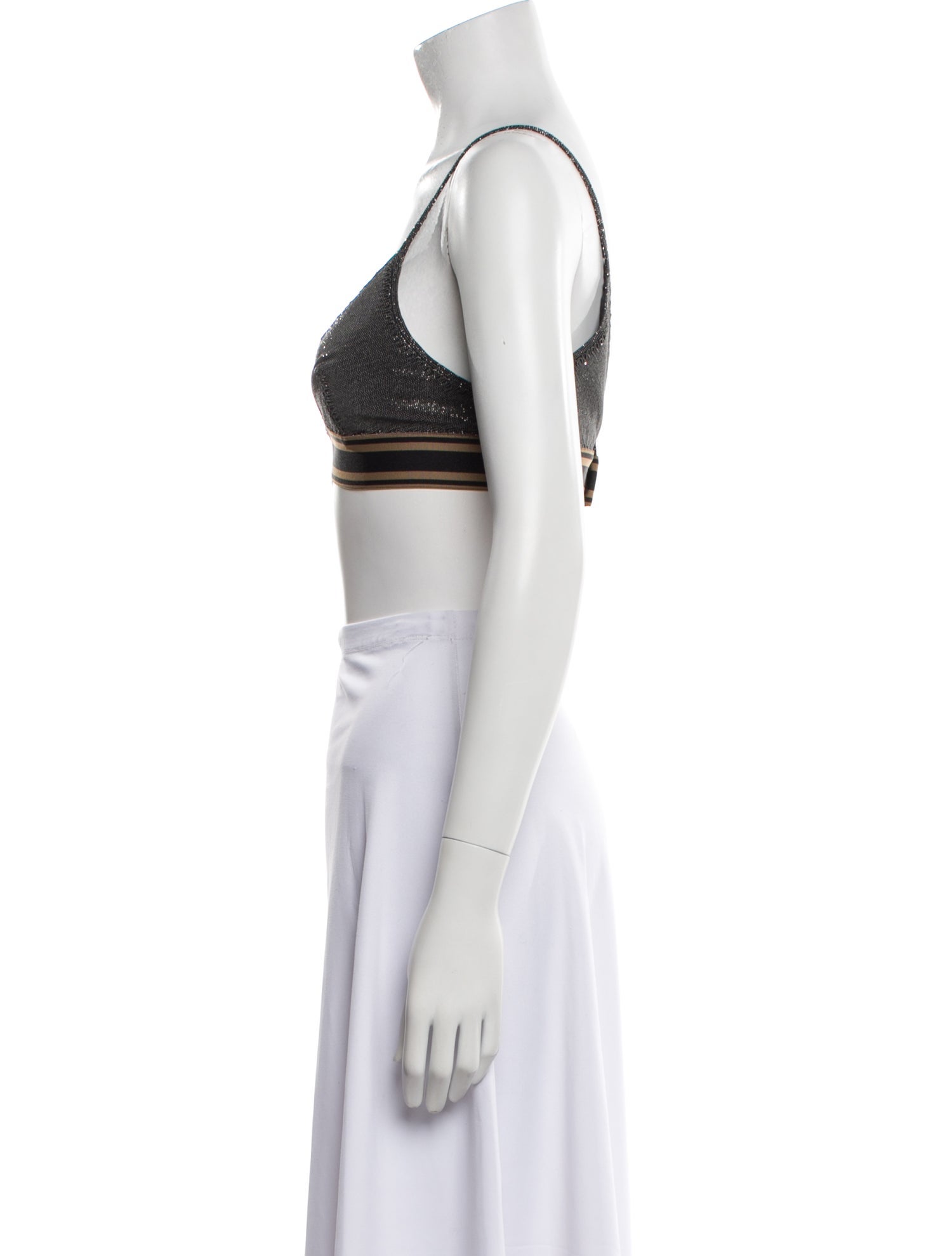 Brunello Cucinelli V-Neck Sleeveless Crop Top w/ Tags